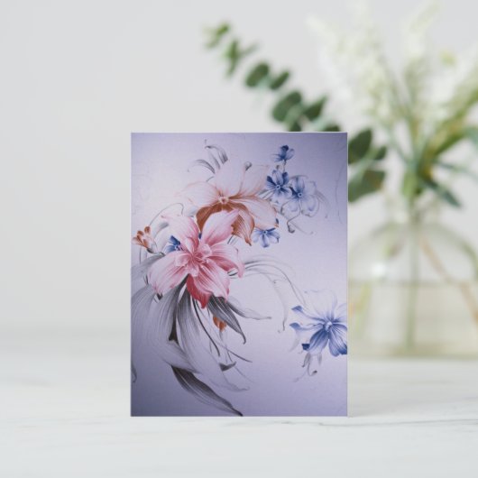 Mooie Nelumbo Briefkaart (Staand voorkant)