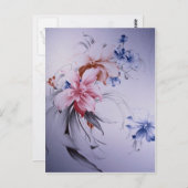 Mooie Nelumbo Briefkaart (Voorkant / Achterkant)