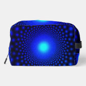 Mooie Neon Blauwe Lichten Toilettasje (Achterkant)