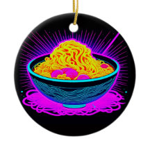 Mooie Neon schaal met Ramen Noodles