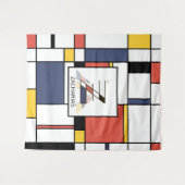Mooie neoplasticistische kunst monogram. Letter Z Wandkleed (Voorkant (horizontaal))