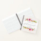 Mooie, net gehuwde bruidband-laptop notitieboek (Binnen)