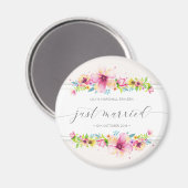 Mooie net getrouwde bruiloft | Koelkast Magneet (Voorkant / Achterkant)