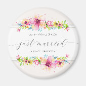 Mooie net getrouwde bruiloft | Koelkast Magneet (Voorkant)