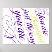 Mooie, net zoals je bent poster (Voorkant)