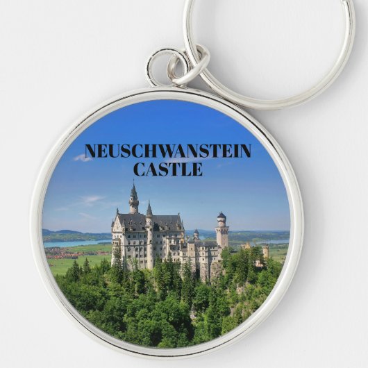 Mooie Neuschwanstein Castle Sleutelhanger (Voorkant)