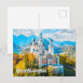 Mooie Neuschwanstein kasteel, Duitsland Briefkaart (Voorkant / Achterkant)