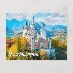 Mooie Neuschwanstein kasteel, Duitsland Briefkaart