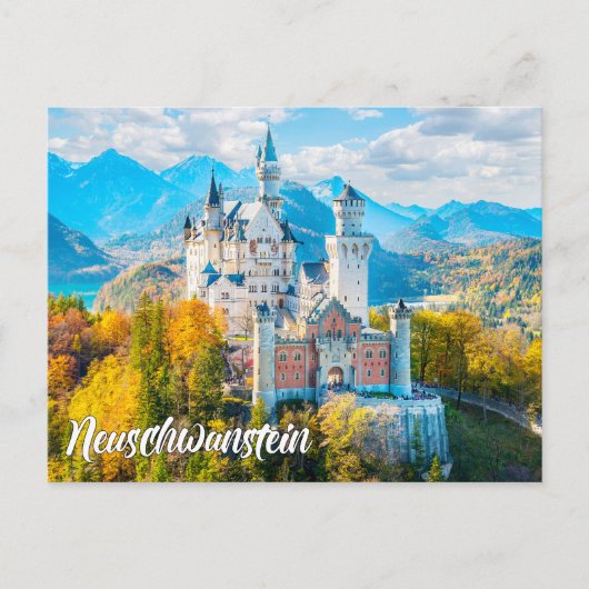 Mooie Neuschwanstein kasteel, Duitsland Briefkaart (Voorkant)