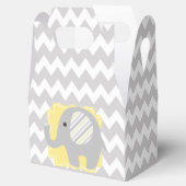 Mooie Neutral Baby shower Custom Schattigee Olifan Bedankdoosjes (Geopend)
