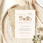 Mooie neutrale babyborrel Boho Kaart