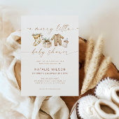 Mooie neutrale babyborrel Boho Kaart
