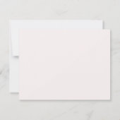 Mooie Neutrale Bloemen en Blush Roze Notitiekaartje (Achterkant)