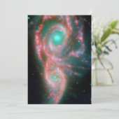 Mooie nevel ruimte fotografie kaart (Staand voorkant)