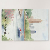 Mooie New Jersey Waterverf Art Legpuzzel (Horizontaal)