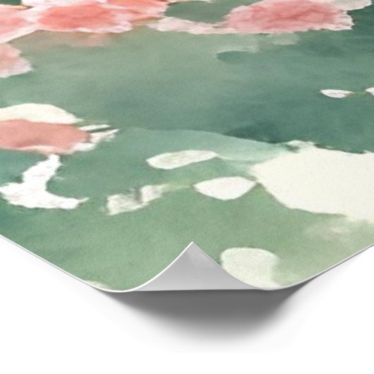 Mooie  New Jersey Waterverf Art Poster (Hoek)