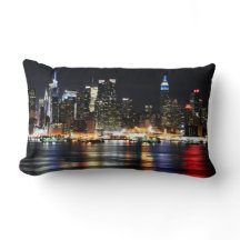 Mooie New York Night Lights reflecterend riviertje