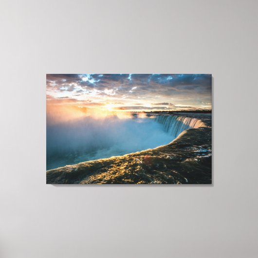 Mooie Niagara-Herfsten op Sunrise Canvas Afdruk (Voorkant)