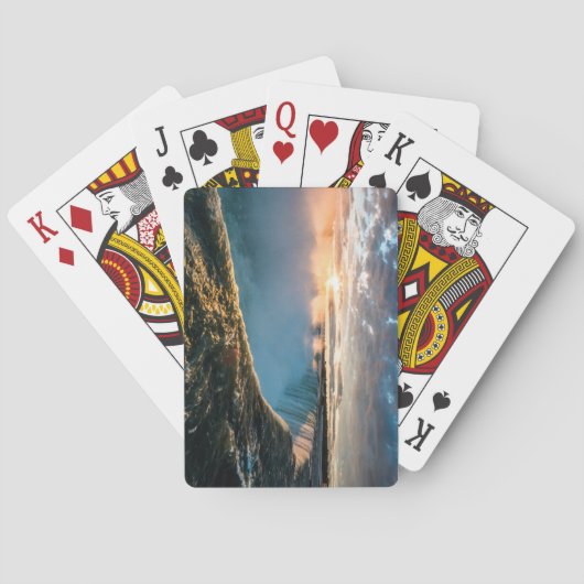 Mooie Niagara-Herfsten op Sunrise Pokerkaarten (Achterkant)