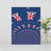 Mooie Nieuw-Zeelandse vlag Art Print Design (Staand voorkant)