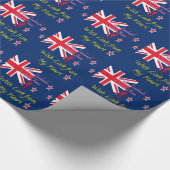 Mooie Nieuw-Zeelandse vlag Art Print Design Cadeaupapier (Hoek)