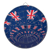Mooie Nieuw-Zeelandse vlag Art Print Design Dartbord (Voorkant)