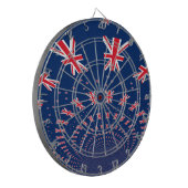 Mooie Nieuw-Zeelandse vlag Art Print Design Dartbord (Voorkant Links)