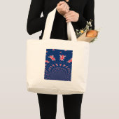 Mooie Nieuw-Zeelandse vlag Art Print Design Grote Tote Bag (Voorkant (product))