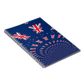 Mooie Nieuw-Zeelandse vlag Art Print Design Notitieboek (Rechterzijde)