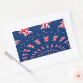 Mooie Nieuw-Zeelandse vlag Art Print Design Rechthoekige Sticker (Envelop)