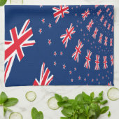 Mooie Nieuw-Zeelandse vlag Art Print Design Theedoek (Gevouwen)