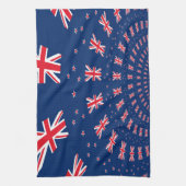 Mooie Nieuw-Zeelandse vlag Art Print Design Theedoek (Verticaal)