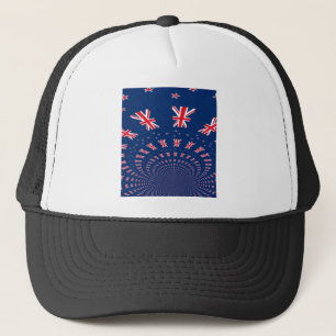 Mooie Nieuw-Zeelandse vlag Art Print Design Trucker Pet