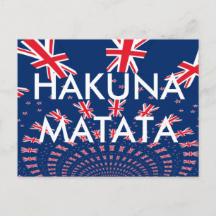 Mooie Nieuw-Zeelandse Vlag Kunstprint Ontwerp Briefkaart