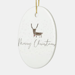 Mooie nieuwjaarsdecoratie keramisch ornament
