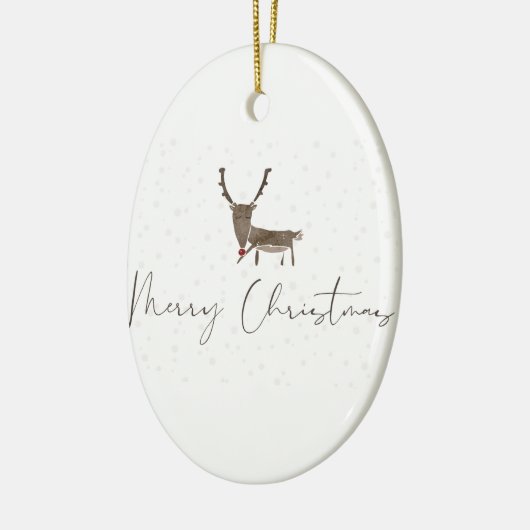 Mooie nieuwjaarsdecoratie keramisch ornament (Links)