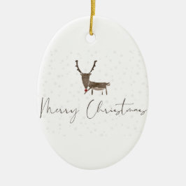 Mooie nieuwjaarsdecoratie keramisch ornament