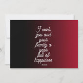 Mooie nieuwjaarskaart  feestdagenkaart (Achterkant)