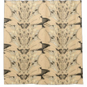 Mooie nieuwste monogram van Edgy Girly-motief Douchegordijn (Voorkant)