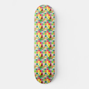 Mooie nieuwste retro geweldige Happy Colors Persoonlijk Skateboard