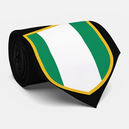 Mooie Nigeriaanse vlag Stropdas (Opgerold)