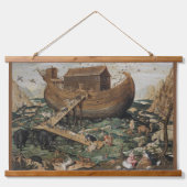 Mooie Noah's Ark gedetailleerde olieverfschilderij Hangend Wandkleed (Voorkant)