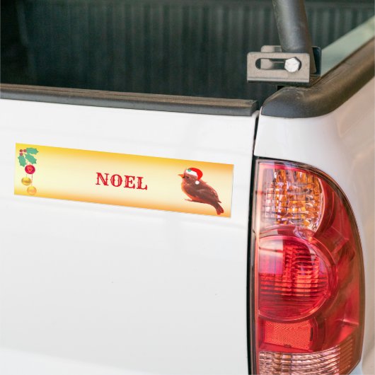 Mooie Noel Bird Bumpersticker (Op Truck)