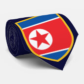 Mooie Noord-Koreaanse vlag Stropdas (Opgerold)
