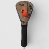 Mooie noordelijk kardinaal persoonlijk golfheadcover (Voorkant)