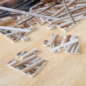 Mooie noordelijke Harrier Hawk in de moerassen Legpuzzel (Zijkant)