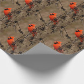 Mooie noordelijke kardinaal cadeaupapier (Hoek)