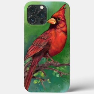 Mooie noordelijke rode kardinale vogel - schildere Case-Mate iPhone case
