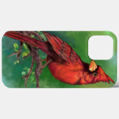 Mooie noordelijke rode kardinale vogel - schildere Case-Mate iPhone case (Achterkant (horizontaal))