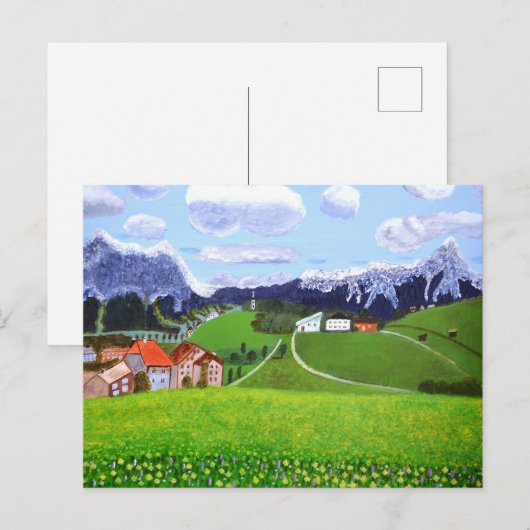 Mooie Noorse kaart (Voorkant / Achterkant)